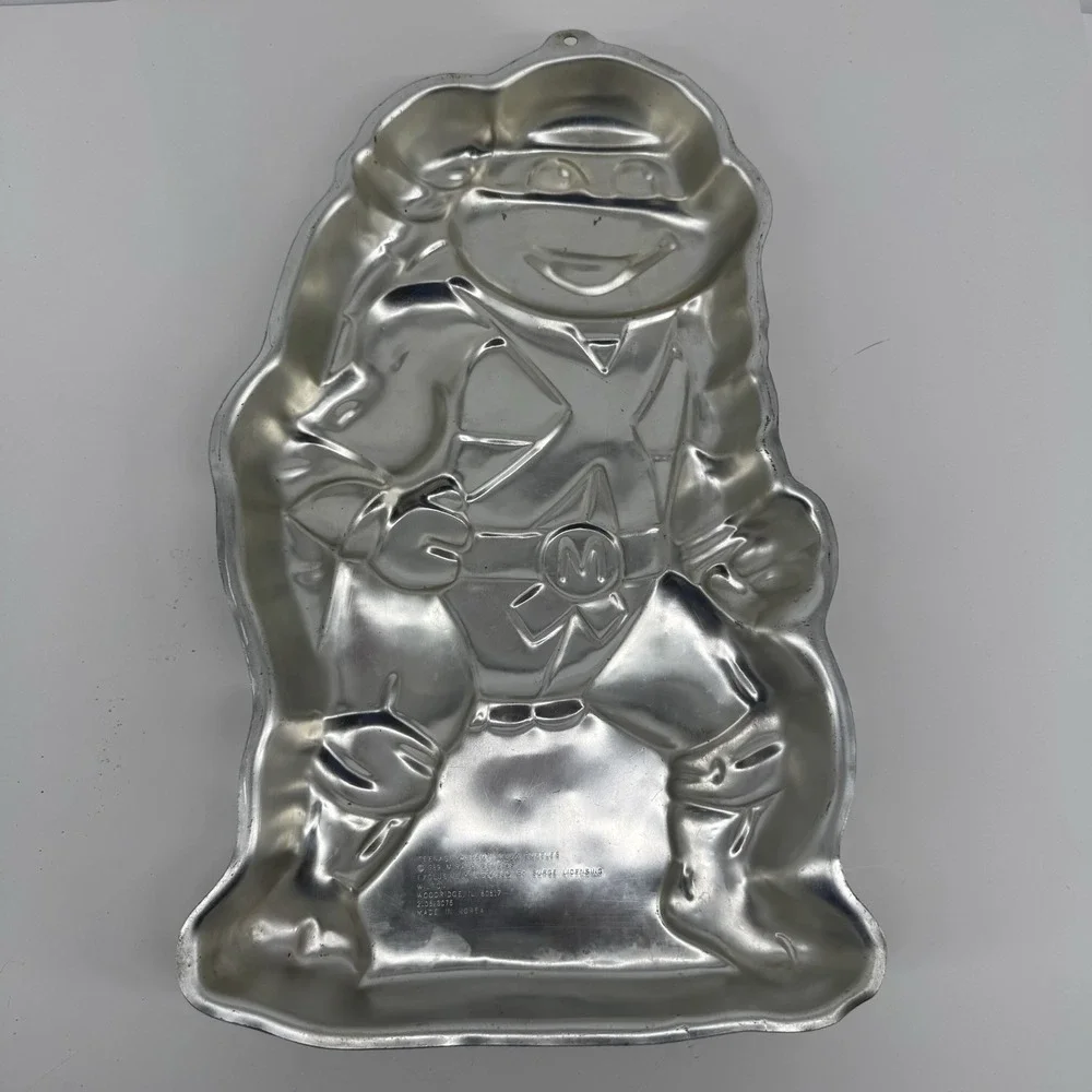 Vintage 1989 Wilton TMNT Michelangelo Cake Pan Mold Teenage Mutant Ninja Turtles